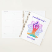 Aangepaste yogaplanner met naam en mantra planner (Display)