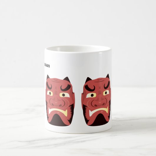 Aangepaste Yokai Oni (Japanse Demon) Mok (Center)