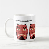 Aangepaste Yokai Oni (Japanse Demon) Mok (Links)