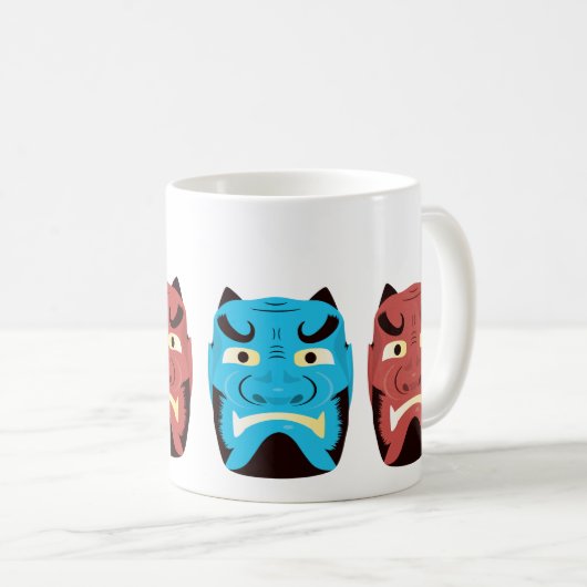 Aangepaste Yokai Oni (Japanse Demon) Mok (Voorkant rechts)