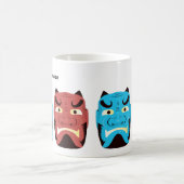 Aangepaste Yokai Oni (Japanse Demon) Mok (Center)