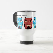 Aangepaste Yokai Oni (Japanse Demon) Reisbeker (Voorkant links)