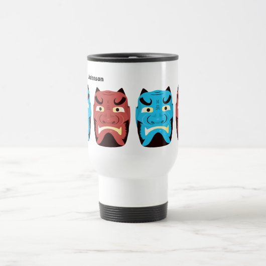 Aangepaste Yokai Oni (Japanse Demon) Reisbeker (Center)