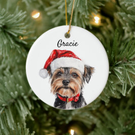Aangepaste Yorkshire Terrier Hond Keramisch Ornament