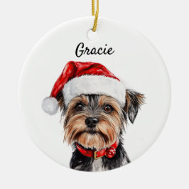 Aangepaste Yorkshire Terrier Hond Keramisch Ornament