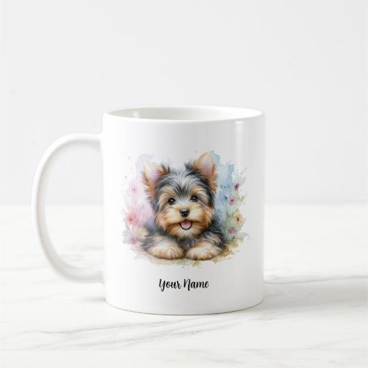 Aangepaste Yorkshire Terrier Mok met Quote (Links)