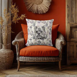 Aangepaste Yorkshire Terrier Portret Kussen Abstra