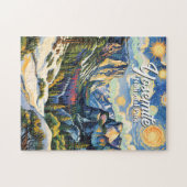 Aangepaste Yosemite Tunnel View Winter Van Gogh st Legpuzzel (Horizontaal)