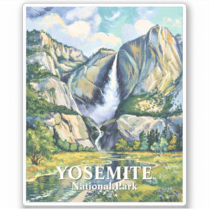 Aangepaste Yosemite Vintage Bruids sluier herfst K Sticker