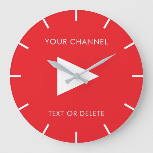 Aangepaste YouTube-kanaalnaam Grote Klok (Voorkant)