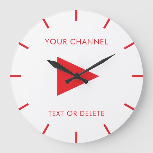 Aangepaste YouTube-kanaalnaam Grote Klok (Voorkant)