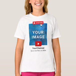 Aangepaste YouTube-kanaalnaam Witte Kinderen T-shirt