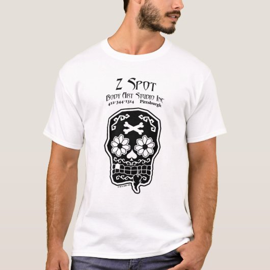 Aangepaste Z Spot Day of the Dead Tank! T-shirt (Voorkant)