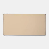 Aangepaste zachte Beige Desk Mat - Elegant & Minim (Voorkant)