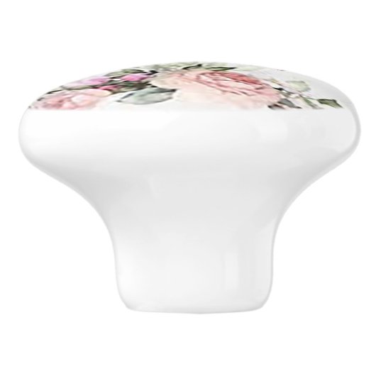 Aangepaste zachte bloem keramische knop (Zijkant)