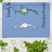 Aangepaste, zachte keukenhanddoeken voor Seadragon (Gevouwen)