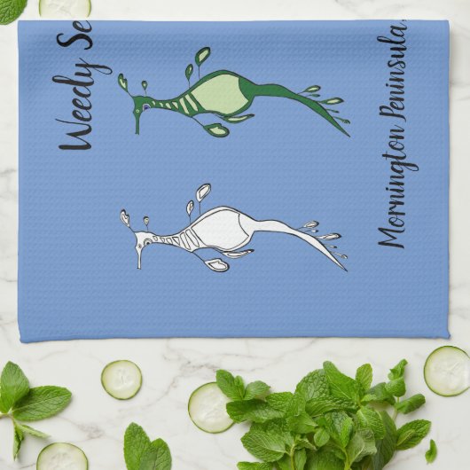 Aangepaste, zachte keukenhanddoeken voor Seadragon (Gevouwen)