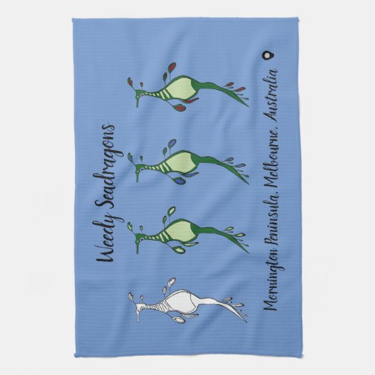 Aangepaste, zachte keukenhanddoeken voor Seadragon (Verticaal)