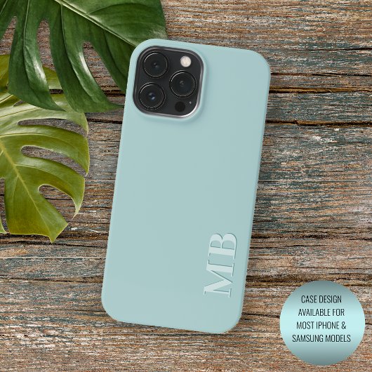 Aangepaste Zachte Licht Seafoam Zeeglas Groene Mun iPhone Hoesje