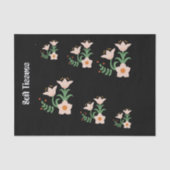 Aangepaste zachte weefsels Tekst Lichtgrijze tekst Tissuepapier (Voorkant)