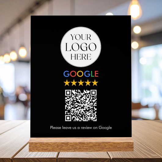 Aangepaste Zakelijk Logo Google Review QR Code Acryl Bord