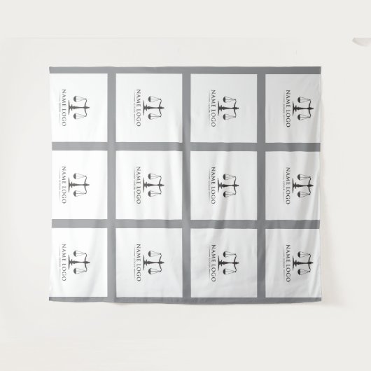 Aangepaste Zakelijk Logo Tapijt – Professioneel Wandkleed (Voorkant (horizontaal))