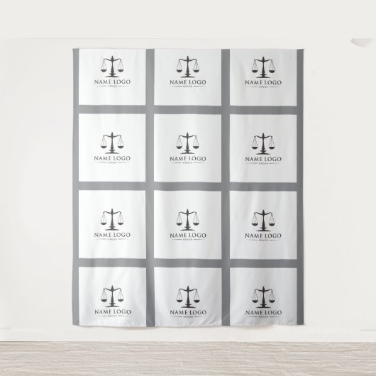 Aangepaste Zakelijk Logo Tapijt – Professioneel Wandkleed (Voorkant)