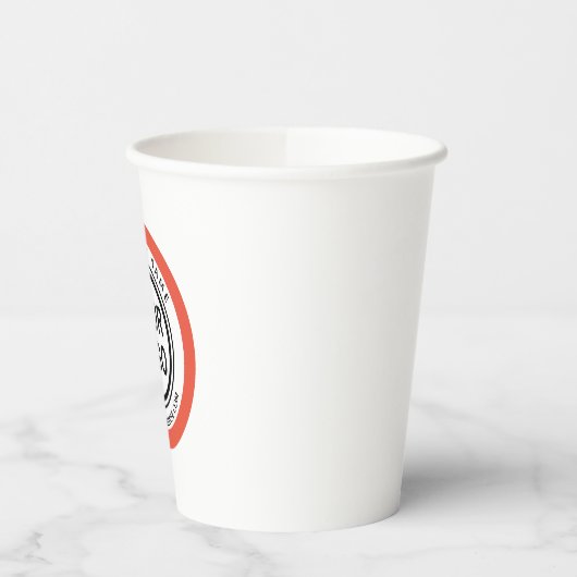 Aangepaste zakelijke aanbieding met Logo Papieren Bekers (Links)