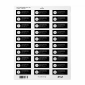 Aangepaste zakelijke adreslabels met logo etiket (Full Sheet)