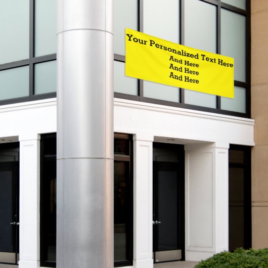 Aangepaste zakelijke banner van 4 x 10 inch (Buitenkant Gebouw)