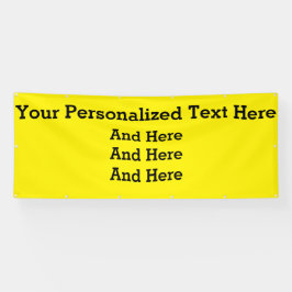 Aangepaste zakelijke banner van 4 x 10 inch