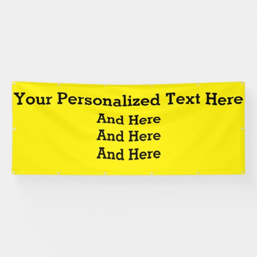 Aangepaste zakelijke banner van 4 x 10 inch (Horizontaal)