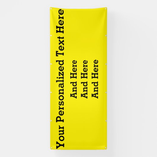 Aangepaste zakelijke banner van 4 x 10 inch (Verticaal)