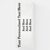 Aangepaste zakelijke banner van 4 x 10 inch (Verticaal)