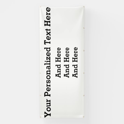 Aangepaste zakelijke banner van 4 x 10 inch (Verticaal)