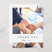 Aangepaste zakelijke bedankjes briefkaart (Voorkant / Achterkant)