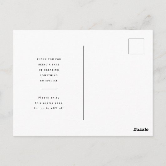 Aangepaste zakelijke bedankjes briefkaart (Achterkant)