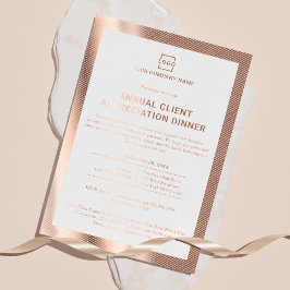 Aangepaste zakelijke bedrijfs corporate evenement  folie uitnodiging