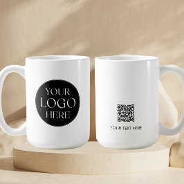 Aangepaste zakelijke bedrijfslogo QR-code promotio Koffiemok