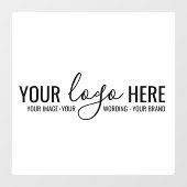 Aangepaste Zakelijke Bedrijfslogo Winkel Glas Raamsticker (Vel)