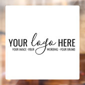 Aangepaste Zakelijke Bedrijfslogo Winkel Glas Raamsticker (Vel 2)