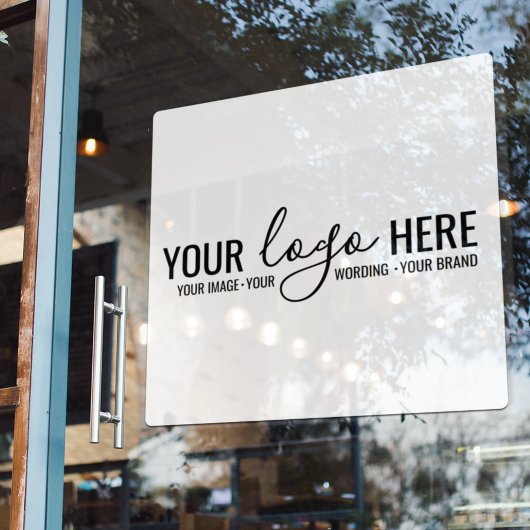 Aangepaste Zakelijke Bedrijfslogo Winkel Glas Raamsticker