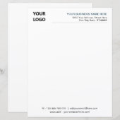 Aangepaste zakelijke briefhoofd Sjabloon met Logo (Voorkant / Achterkant)