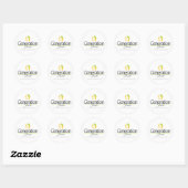 Aangepaste zakelijke cadeaus en marketing ronde sticker (Vel)