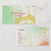 Aangepaste zakelijke creditcardtemplate voor artie visitekaartje (Voorkant / Achterkant)