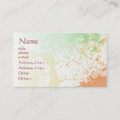 Aangepaste zakelijke creditcardtemplate voor artie visitekaartje (Achterkant)