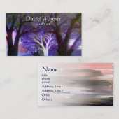 Aangepaste zakelijke creditcardtemplate voor artie visitekaartje (Voorkant / Achterkant)