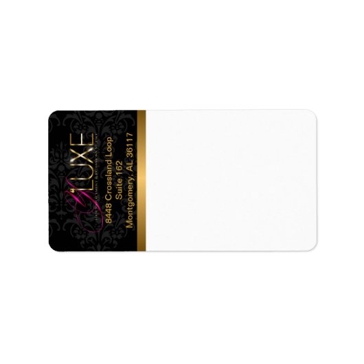 Aangepaste zakelijke Damask-Adresetiketten Etiket (Voorkant)