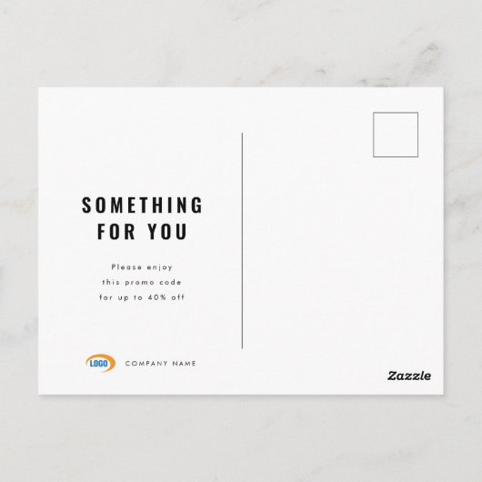 Aangepaste zakelijke dank - Briefkaart (Achterkant)