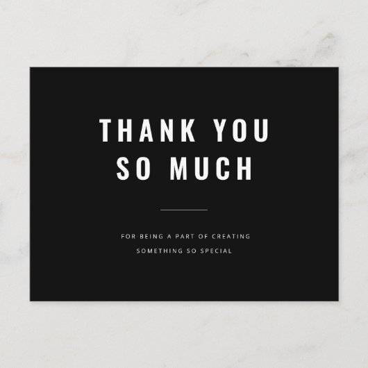 Aangepaste zakelijke dank - Briefkaart (Voorkant)